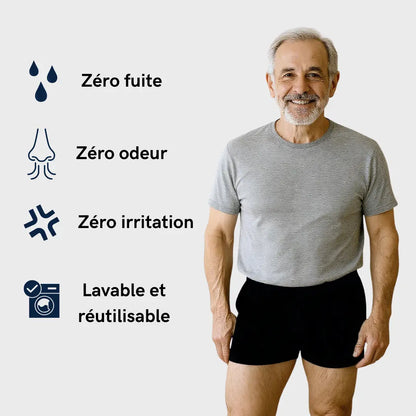 Boxer incontinence ultra-absorbant