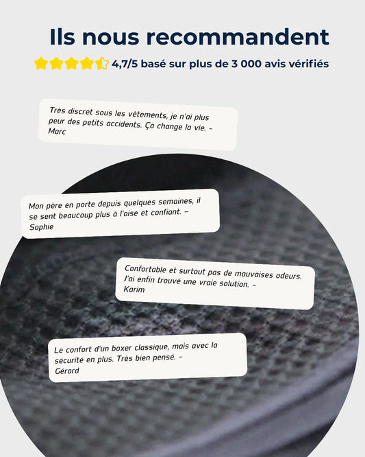 Caleçon incontinence ultra-absorbant